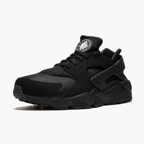 Nike Air Huarache Schwarz Schwarz Weiß 318429 003 Herren/Damen Sportschuhe