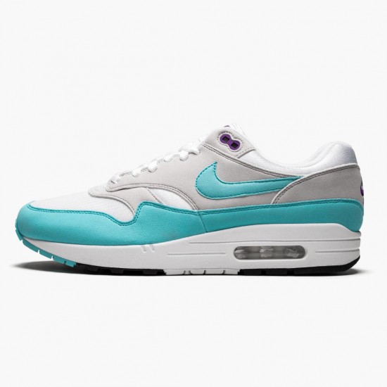 Nike Air Max 1 Anniversary Aqua 908375 105 Herren/Damen Turnschuhe