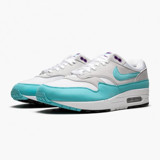 Nike Air Max 1 Anniversary Aqua 908375 105 Herren/Damen Turnschuhe