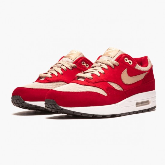 Nike Air Max 1 Curry Pack Rot 908366 600 Herren/Damen Turnschuhe