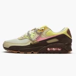 Nike Air Max 90 Cuban Link Velvet Braun CZ0469 200 Damen Turnschuhe 