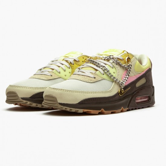 Nike Air Max 90 Cuban Link Velvet Braun CZ0469 200 Damen Turnschuhe