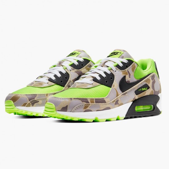 Nike Air Max 90 Grün Camo CW4039 300 Herren/Damen Turnschuhe