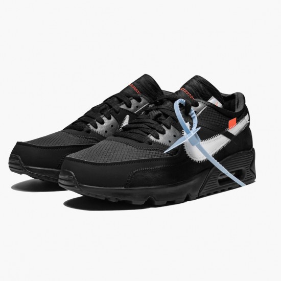 Nike Air Max 90 OFF WHITE Schwarz AA7293 001 Herren/Damen Turnschuhe