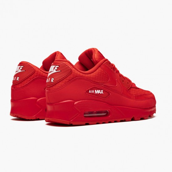 Nike Air Max 90 Triple Rot AJ1285 602 Herren/Damen Turnschuhe