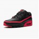 Nike Air Max 90 Undefeated Schwarz Solar Rot CJ7197 003 Herren/Damen Turnschuhe