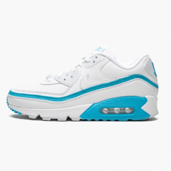 Nike Air Max 90 Undefeated Weiß Blau Fury CJ7197 102 Herren/Damen Turnschuhe