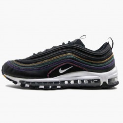 Nike Air Max 97 Schwarz Multi Stitch CK0738 001 Herren/Damen Turnschuhe 