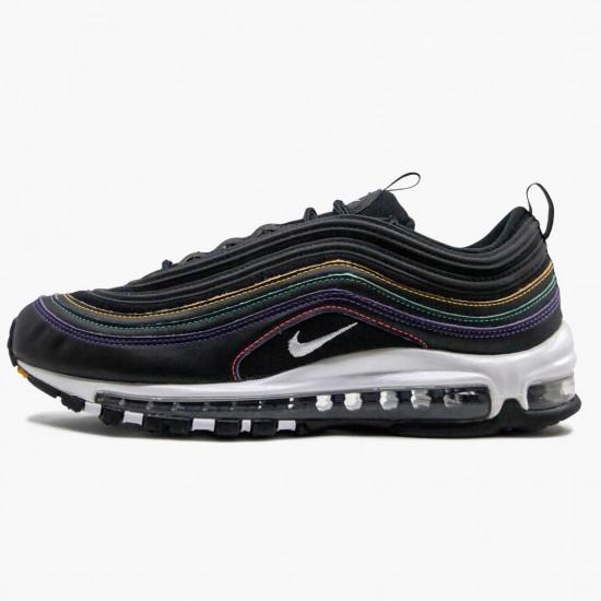 Nike Air Max 97 Schwarz Multi Stitch CK0738 001 Herren/Damen Turnschuhe