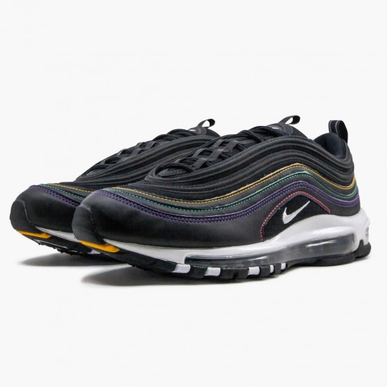 Nike Air Max 97 Schwarz Multi Stitch CK0738 001 Herren/Damen Turnschuhe