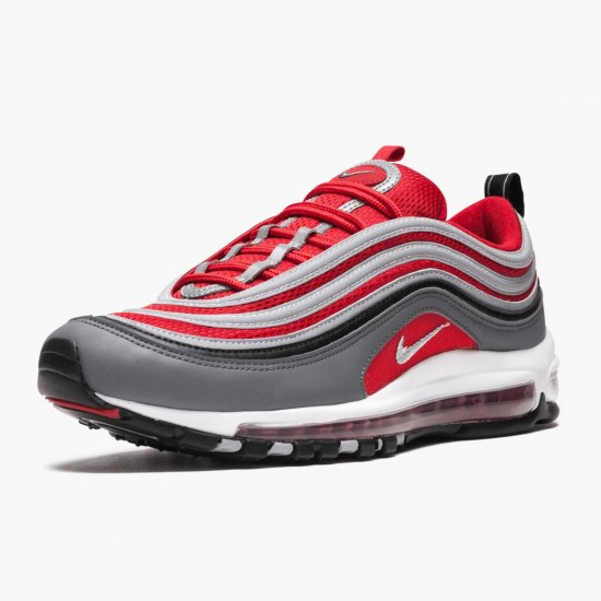 Nike Air Max 97 Dark Grau Gym Rot 921826 007 Herren/Damen Turnschuhe