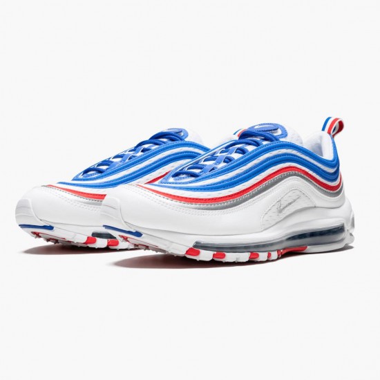 Nike Air Max 97 Game Royal Metallic Silber University Rot 921826 404 Herren/Damen Turnschuhe