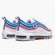 Nike Air Max 97 Game Royal Metallic Silber University Rot 921826 404 Herren/Damen Turnschuhe