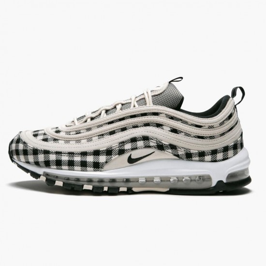 Nike Air Max 97 Plaid Light Cream 312834 201 Herren/Damen Turnschuhe