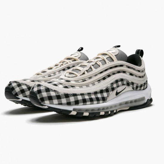 Nike Air Max 97 Plaid Light Cream 312834 201 Herren/Damen Turnschuhe