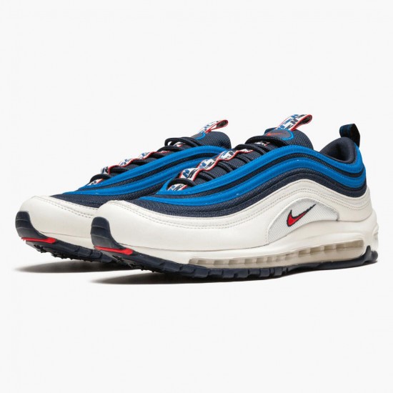 Nike Air Max 97 Pull Tab Obsidian Weiß AQ4126 400 Herren/Damen Turnschuhe