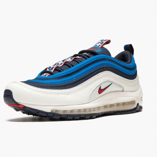 Nike Air Max 97 Pull Tab Obsidian Weiß AQ4126 400 Herren/Damen Turnschuhe