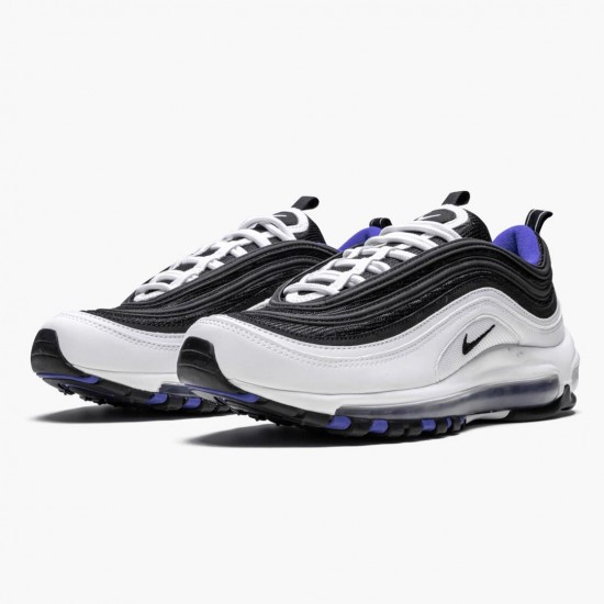 Nike Air Max 97 Weiß Schwarz Persian Violet 921522 102 Herren/Damen Turnschuhe