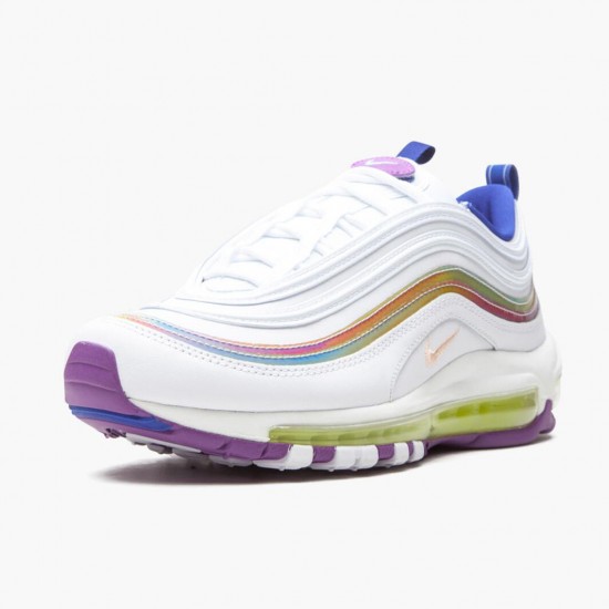 Nike Air Max 97 Weiß Iridescent Stripes CW2456 100 Damen Turnschuhe