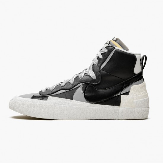 Nike Blazer Mid sacai Schwarz Grau BV0072 002 Herren/Damen Sportschuhe