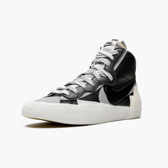 Nike Blazer Mid sacai Schwarz Grau BV0072 002 Herren/Damen Sportschuhe