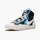 Nike Blazer Mid sacai Weiß Schwarz Legend Blau BV0072 001 Herren/Damen Sportschuhe