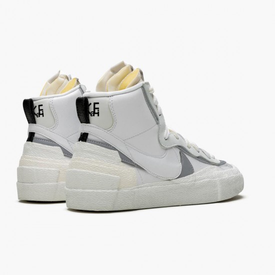 Nike Blazer Mid sacai Weiß Grau BV0072 100 Herren/Damen Sportschuhe