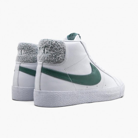 Nike SB Zoom Blazer Mid Weiß Bicoastal CJ6983 100 Herren/Damen Sportschuhe