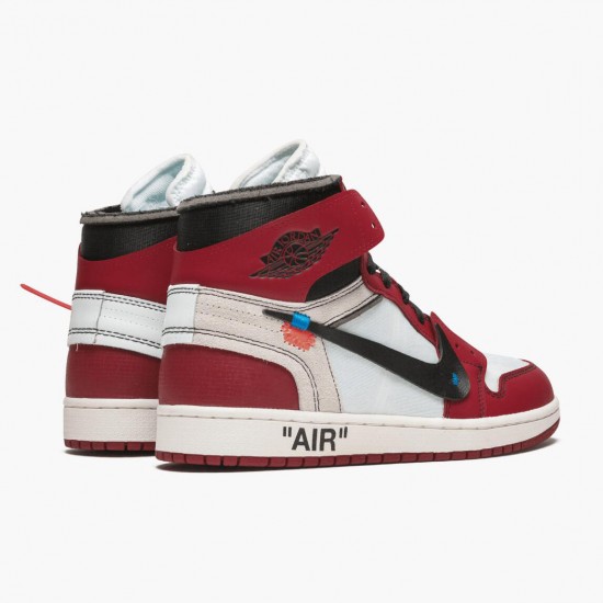 Air Jordan 1 Retro High Off Weiß Chicago AA3834 101 Herren Sportschuhe