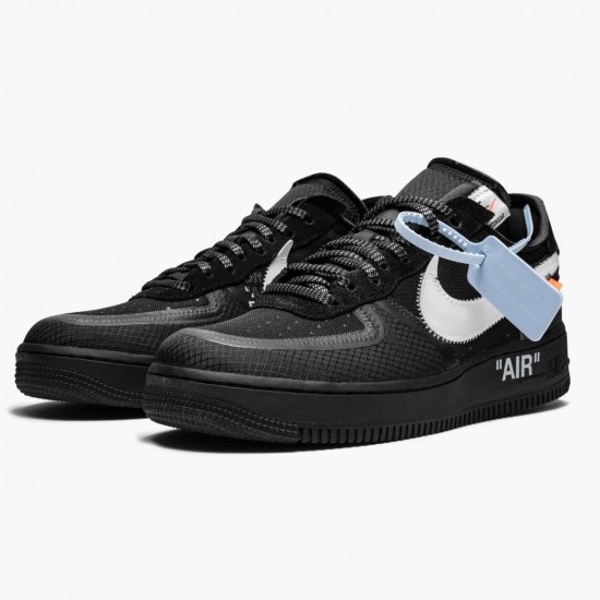 Nike Air Force 1 Low Off Weiß Schwarz Weiß AO4606 001 Herren Sportschuhe