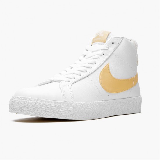 Nike SB Zoom Blazer Mid Weiß Celestial Gold CJ6983 102 Herren/Damen Sportschuhe