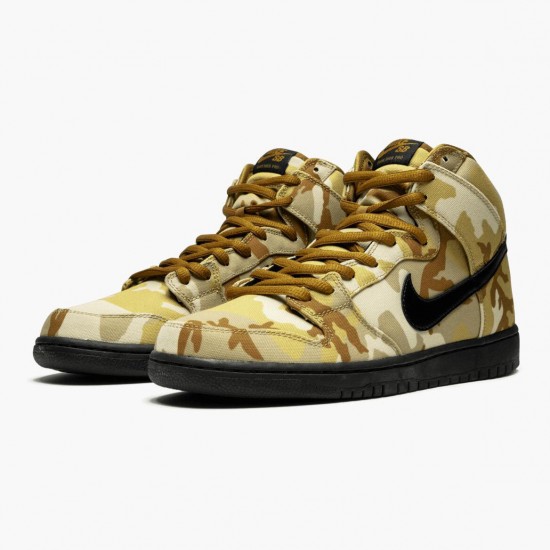 Nike SB Dunk High Pro Desert Camo BQ6826 200 Herren/Damen Sportschuhe