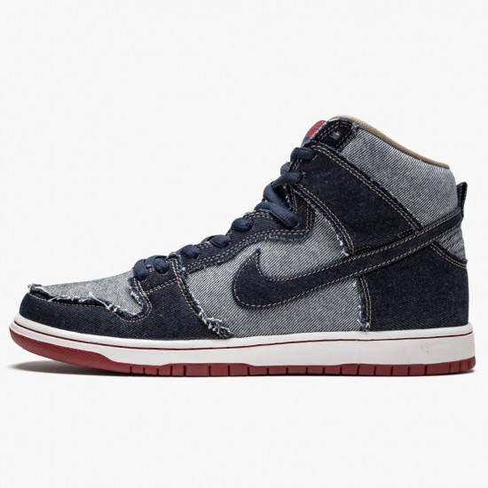 Nike SB Dunk High Reese Forbes Denim CT6680 100 Herren Sportschuhe