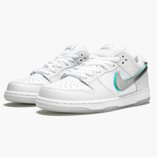 Nike SB Dunk Low Diamond Supply Co Weiß Diamond BV1310 100 Herren/Damen Sportschuhe