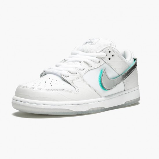 Nike SB Dunk Low Diamond Supply Co Weiß Diamond BV1310 100 Herren/Damen Sportschuhe