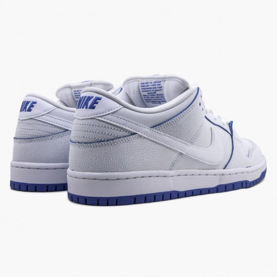 Nike SB Dunk Low Premium Weiß Game Royal CJ6884 100 Herren/Damen Sportschuhe