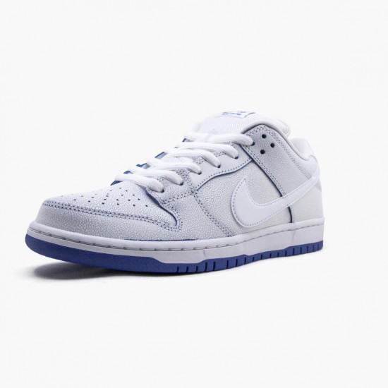 Nike SB Dunk Low Premium Weiß Game Royal CJ6884 100 Herren/Damen Sportschuhe