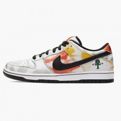 Nike SB Dunk Low Raygun Tie Dye Weiß BQ6832 101 Herren/Damen Sportschuhe