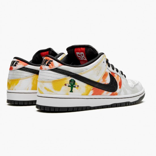 Nike SB Dunk Low Raygun Tie Dye Weiß BQ6832 101 Herren/Damen Sportschuhe