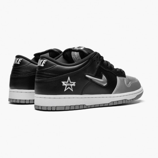 Nike SB Dunk Low Supreme Jewel Swoosh Silber CK3480 001 Herren/Damen Sportschuhe