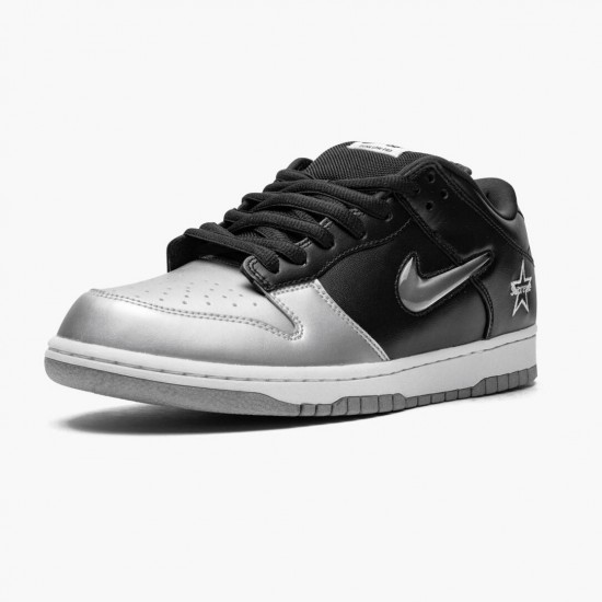 Nike SB Dunk Low Supreme Jewel Swoosh Silber CK3480 001 Herren/Damen Sportschuhe