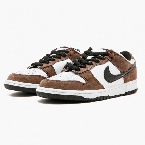 Nike SB Dunk Low Weiß Schwarz Trail End Braun 304292 102 Herren Sportschuhe