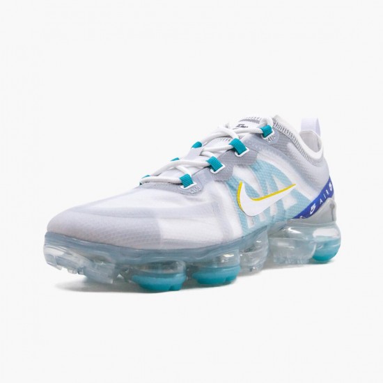 Nike Air VaporMax 2019 Weiß University Gold Wolf Grau CI1240 102 Herren/Damen Turnschuhe