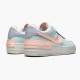 Wmns Air Force 1 Shadow Barely Grün Crimson Tint Turnschuhe CU8591 104