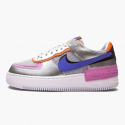 Wmns Air Force 1 Shadow Metallic Silber Turnschuhe CW6030-001