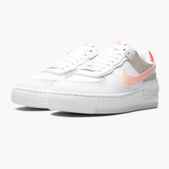 Wmns Air Force 1 Shadow Weiß/Crimson Tint Turnschuhe DH3896-100