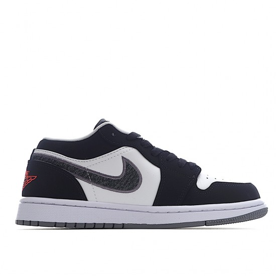 Air Jordan 1 Low Schwarz Weiß Wolf Grau Infrared 23 553558-029 Herren/Damen AJ1 Shoes