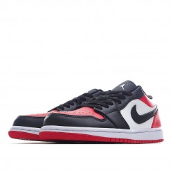 Air Jordan 1 Low Rot Schwarz Toe 553558-618 Herren/Damen AJ1 Shoes