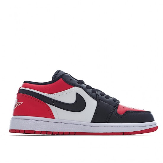 Air Jordan 1 Low Rot Schwarz Toe 553558-618 Herren/Damen AJ1 Shoes