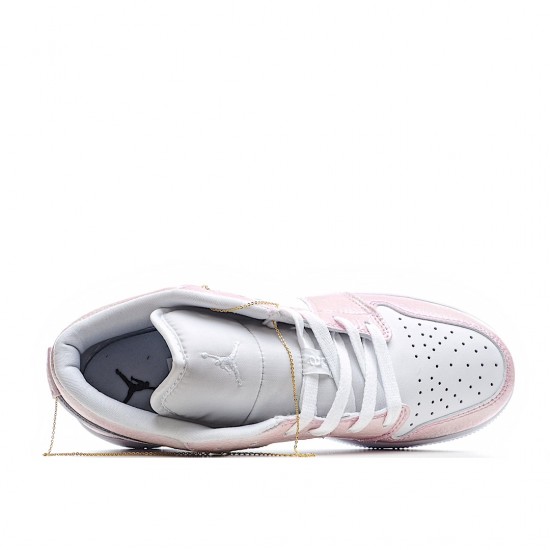 Air Jordan 1 Low Weiß Rosa 553560-130 Damen AJ1 Shoes